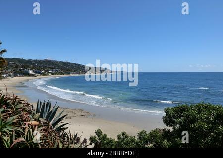 Beaautiful Küste in einem tropischen Resort, Laguna Beach California Stockfoto