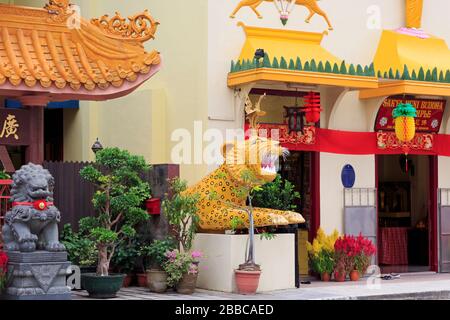 Sakya Muni Buddha Gaya Temple, Little India District, Singapur, Asien Stockfoto