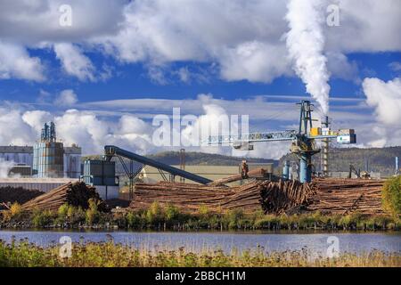 Pulp and Paper Mill, Thunder Bay, Ontario, Kanada Stockfoto