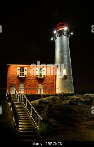 Fisgard Lighthouse & Fort Rodd Hill National Historic Site, Victoria, BC Canada Stockfoto