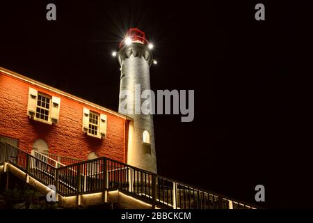 Fisgard Lighthouse & Fort Rodd Hill National Historic Site, Victoria, BC Canada Stockfoto