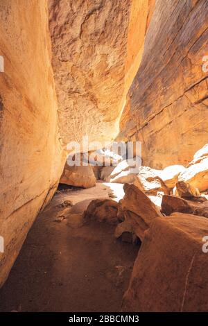 Cederberger Felsformationen wolfberg Risse Stockfoto