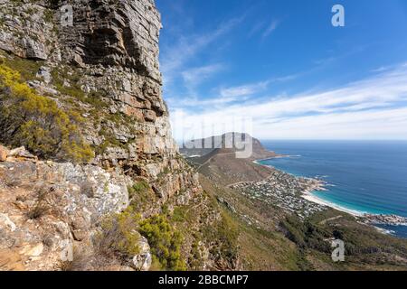 Kapstadt kleine Löwen Kopf, vom judas Peak Trail 2 aus gesehen Stockfoto