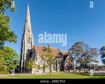 St. Alban-Kirche vor Ort ist oft einfach als die englische Kirche, die anglikanische Kirche in Kopenhagen, Dänemark. Stockfoto