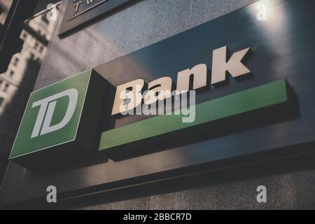 TD Bank Sign in New York Stockfoto