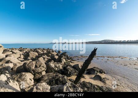 BAE Penrhyn oder Penrhyn Bay in der Nähe der Little Ormes Head Rhos on Sea an der Nordwales-Küste Stockfoto