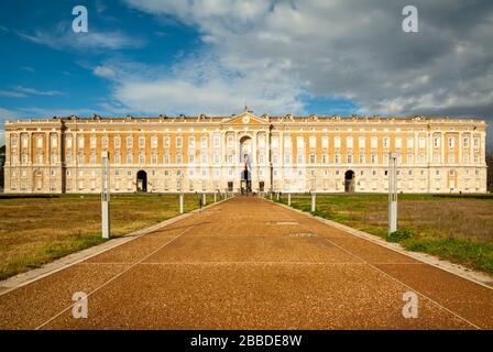 Königspalast von Caserta, Haupteingang Stockfoto