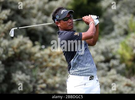 Thailands Thongchai Jaidee im Laufe des Tages, einer der Open Championship 2013 im Muirfield Golf Club, East Lothian Stockfoto