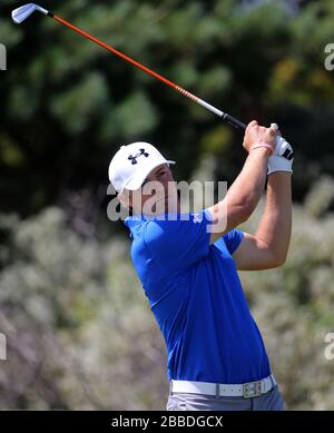 Jordan Spieth aus den USA im Rahmen der Open Championship 2013 im Muirfield Golf Club in East Lothian Stockfoto