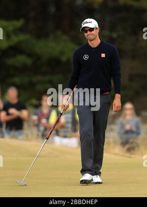 Australiens Adam Scott im vierten Tag der Open Championship 2013 im Muirfield Golf Club, East Lothian Stockfoto