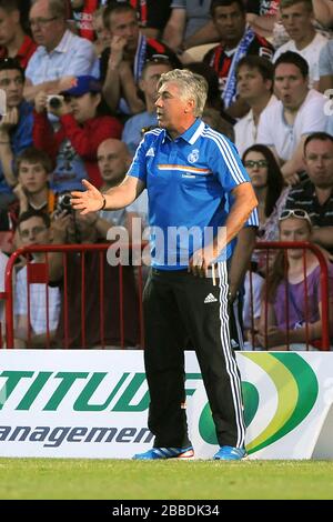 Real Madrid Cheftrainer Carlo Ancelotti Stockfoto