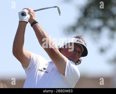 Phil Mickelson aus den USA während des zweiten Tages der Open Championship 2013 im Muirfield Golf Club, East Lothian Stockfoto