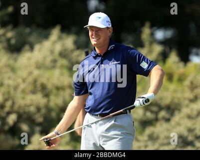 Ernie Els aus Südafrika während des dritten Tages der Open Championship 2013 im Muirfield Golf Club, East Lothian Stockfoto