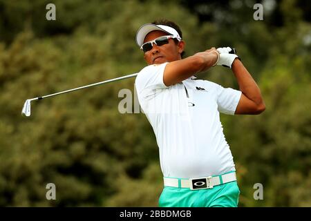 Thailands Thongchai Jaidee während des dritten Tages der Open Championship 2013 im Muirfield Golf Club, East Lothian Stockfoto