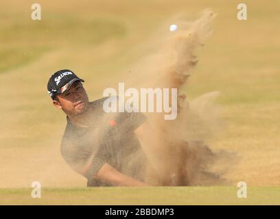 Japans Hideki Matsuyama während des dritten Tages der Open Championship 2013 im Muirfield Golf Club, East Lothian Stockfoto