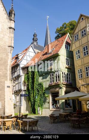 Altstadt Von Quedlinburg, Sachsen-Anhalt, Deutschland, Harz, Deutschland Stockfoto