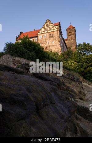 Schloss Quedlinburg, Sachsen-Anhalt, Deutschland, Harz, Deutschland Stockfoto