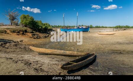 Belo sur Mer Boot und Laggon Stockfoto