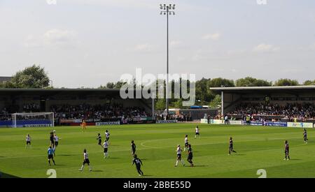 Allgemeiner Blick auf die Spielhandlung zwischen England und Japan im Pirelli-Stadion, Burton Albion FC. Stockfoto