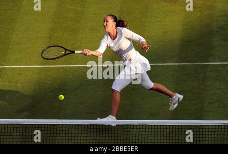 Serbiens Jelena Jankovic im Einsatz gegen Landsfrau Vesna Dolonc Stockfoto