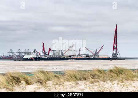 ROTTERDAM, MAASVLAKTE, NIEDERLANDE - 15. MÄRZ 2020: Der wegweisende Spirit moorierte am Alexiahaven, Maasvlakte, in den Niederlanden für Stockfoto