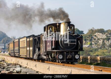 Die Ffestiniog Railway im Jahr 2010 Stockfoto