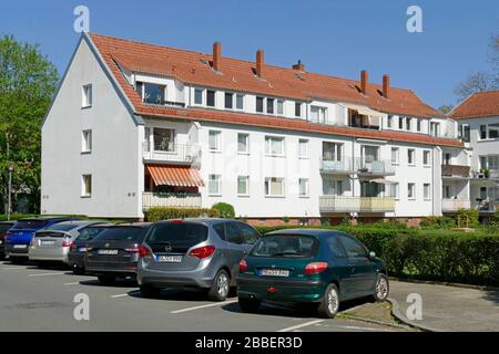 Moderne Mehrfamilienhäuser, Mehrfamilienhäuser, Bremen, Deutschland, Europa Stockfoto