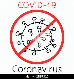 Abbildungen Konzept Coronavirus COVID-19. Coronavirus läuft auf dem Planeten, Virus wuhan aus china. Vektor illustrieren. Stock Vektor