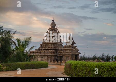 Mahabalipuram Denkmäler & touristische Plätze Stockfoto