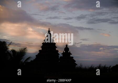 Mahabalipuram Denkmäler & touristische Plätze Stockfoto