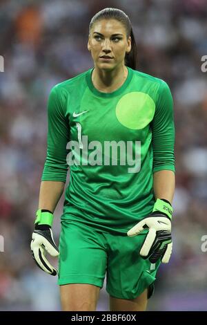 Hoffnung SOLO der USA beim Finale des London Olympics Women's Football Tournament 2012 Stockfoto