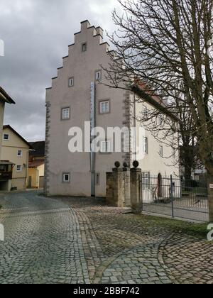 Burgorgelmuseum Hanstein, Musikinstrumentenmuseum in Ostheim vor der Rhön, Landkreis Rhön-Grabfeld, Unterfranken, Bayern, Deutschland / Stockfoto