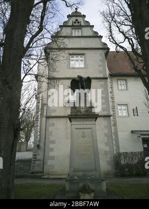 Burgorgelmuseum Hanstein, Musikinstrumentenmuseum in Ostheim vor der Rhön, Landkreis Rhön-Grabfeld, Unterfranken, Bayern, Deutschland / Stockfoto