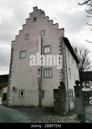 Burgorgelmuseum Hanstein, Musikinstrumentenmuseum in Ostheim vor der Rhön, Landkreis Rhön-Grabfeld, Unterfranken, Bayern, Deutschland / Stockfoto