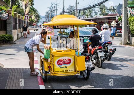 Eisverkäufer, Phuket, Thailand, Asien Stockfoto