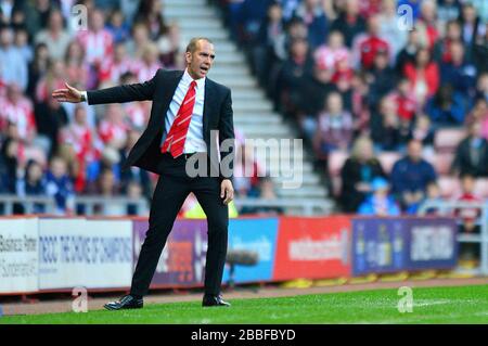 Sunderland-Manager Paolo Di Canio auf der Touchline Stockfoto