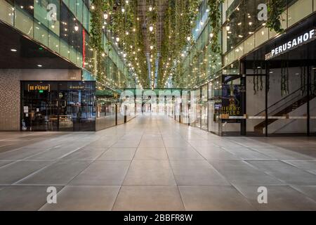 Bavaria-München-Deutschland, 27. März 2020: Leer stehende Straßen in der Theatinerstraße in München wegen Stillstand wegen Corona-Virus Stockfoto