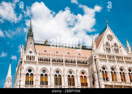 Ungarische Parlamentsgebäude in Budapest, Ungarn Stockfoto