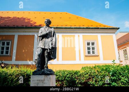 Budapest, Ungarn - 29. Juni 2019: Statue von Lendvay Marton im Bezirk Buda Stockfoto