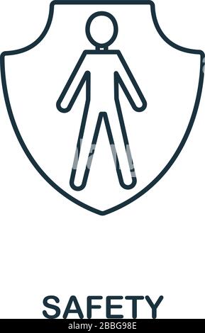 Sicherheitssymbol aus der Versicherungssammlung. Symbol für einfache Sicherheit für Vorlagen, Webdesign und Infografiken Stock Vektor