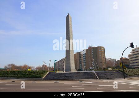 La plaza de Europa, Zaragoza, Spanien Stockfoto