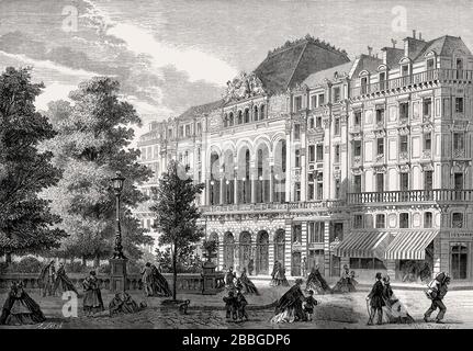 Die Théâtre de la Gaîté, rue Papin, Paris, Frankreich, im Jahre 1863 Stockfoto