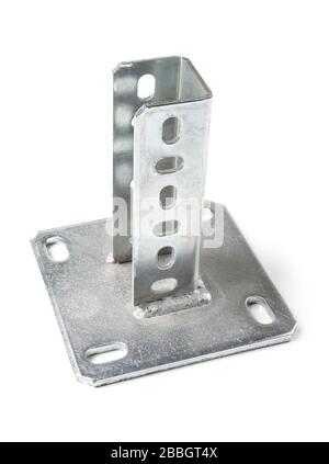 Geschweißtes galvanisiertes Metallregal zur Befestigung der Stützstrukturen an Decke und Boden Stockfoto