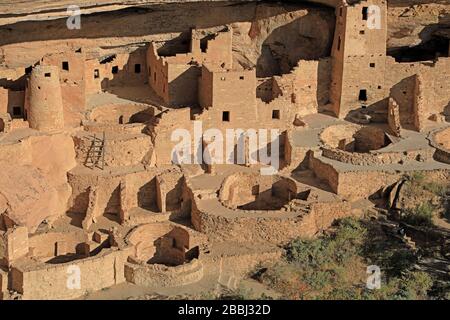 Cliff Palace im Mesa Verde National Park, Colorado, USA Stockfoto