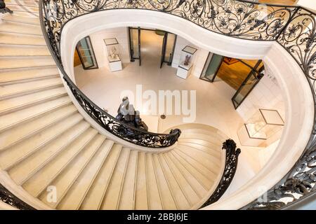 Rundtreppe im Petit Palais, Paris, Ile-de-France, Frankreich Stockfoto