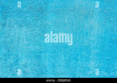 Blaue Wandtextur. Blauer Block reißt strukturierten Hintergrund. Stockfoto