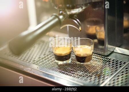 Bezug von Kaffee Stockfoto