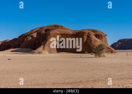 Natürliche Felsformationen, Tschad, Afrika Stockfoto