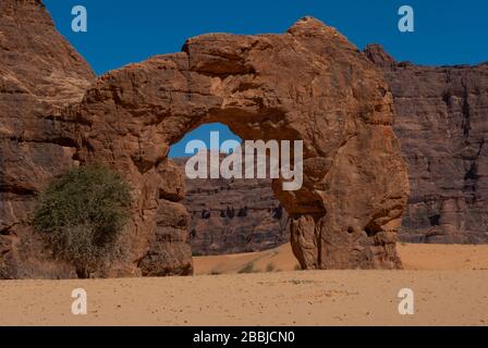 Natürliche Felsformationen in Form des Erzschads, Afrika Stockfoto