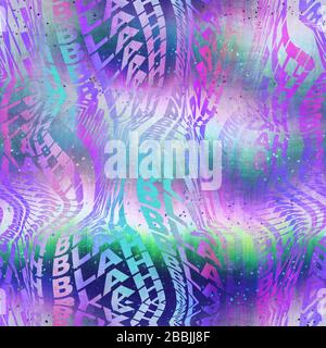 Surreales Overlay-Farbfeld mit Overlay-Muster Stockfoto